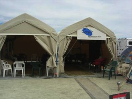 First tent Burning Man 2007
