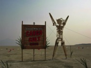 Front entry sign Burning Man 2013