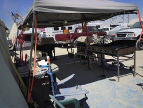 The Dining Tent Burning Man 2013
